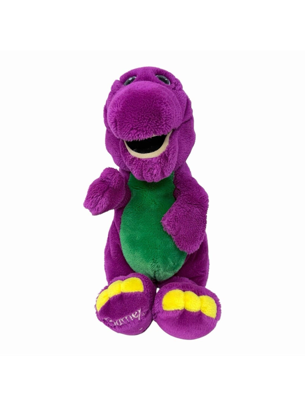 Vintage 1992 Barney The Dinosaur Plush 14” Lyons Group Purple Stuffed Animal Toy